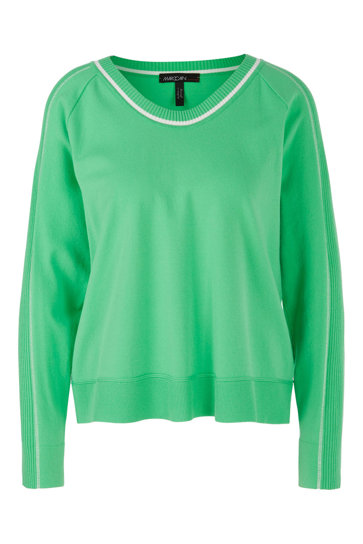 Marc Cain Sports WS 41.05 M09 543 New Neon Green Jumper - Olivia Grace Fashion