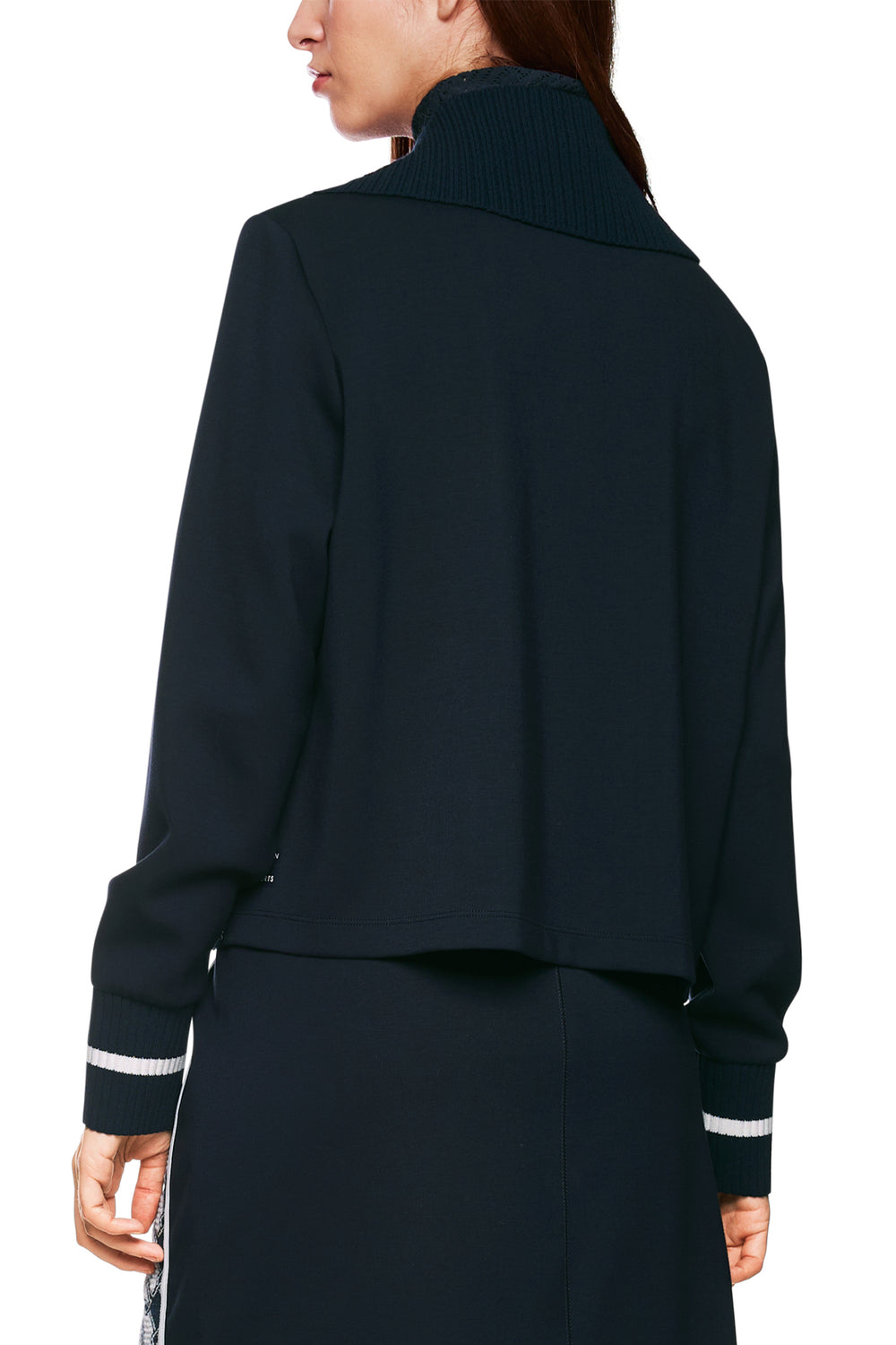 Marc Cain Sports ZS 39.08 M14 Navy Zip Front Cardigan Jacket 394 - Olivia Grace Fashion