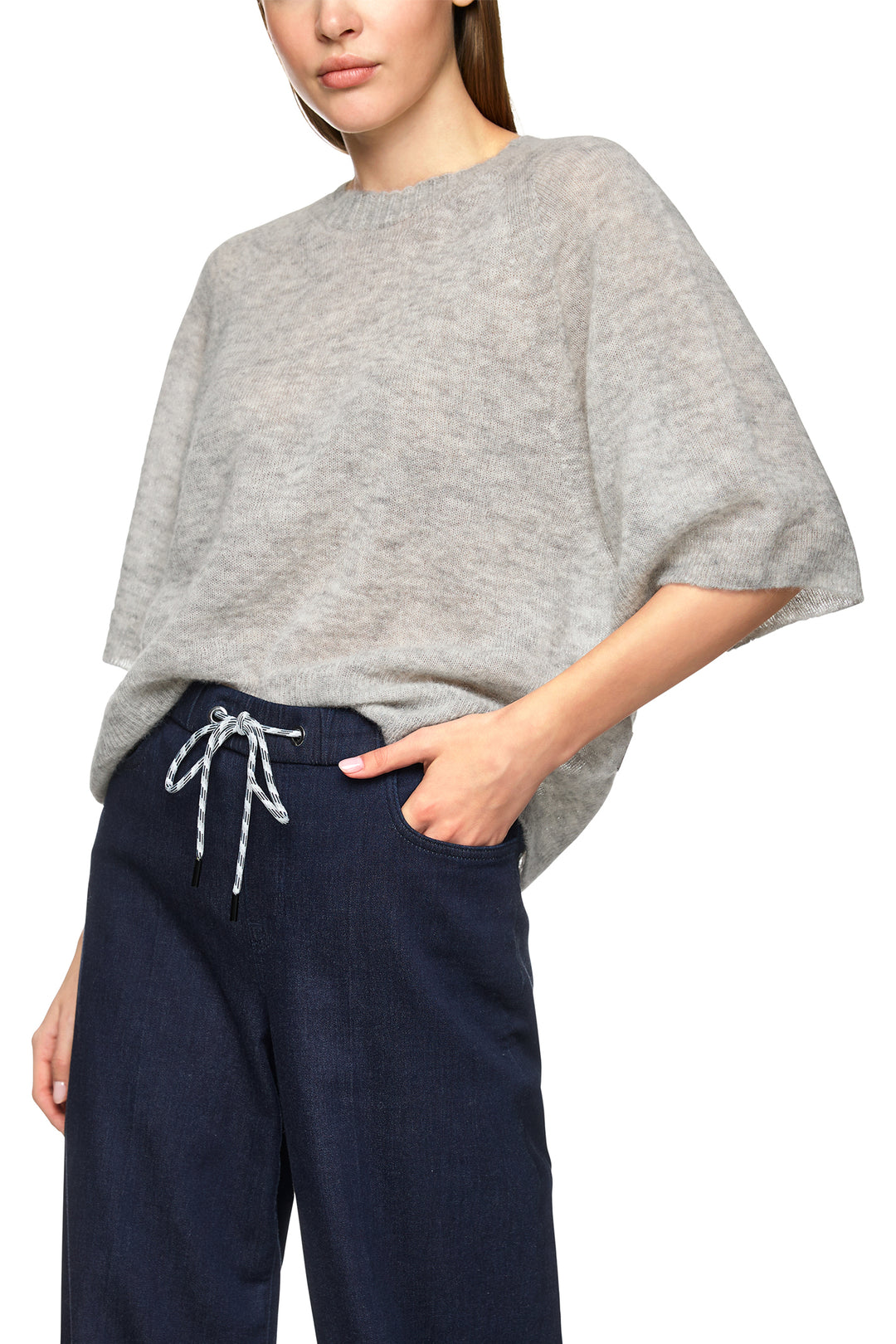 Marc Cain Sports ZS 41.21 M01 Silver Grey Jumper 810 - Olivia Grace Fashion