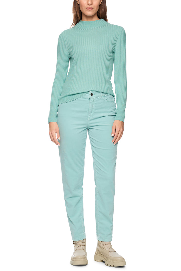 Marc Cain Sports ZS 41.35 M80 Soft Teal Ribbed Jumper 507