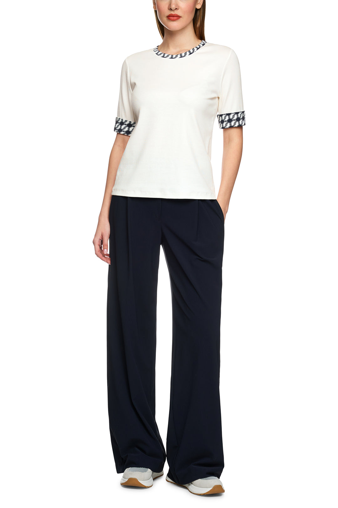 Marc Cain Sports ZS 48.18 J55 Off White Jersey Top 110