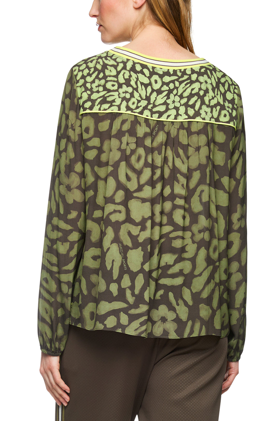 Marc Cain Sports ZS 51.03 W09 Olive Drab Relaxed Fit Top 595 - Olivia Grace Fashion