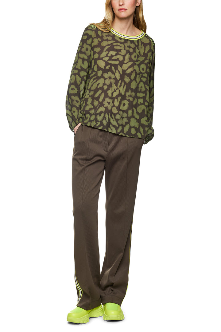 Marc Cain Sports ZS 51.03 W09 Olive Drab Relaxed Fit Top 595 - Olivia Grace Fashion