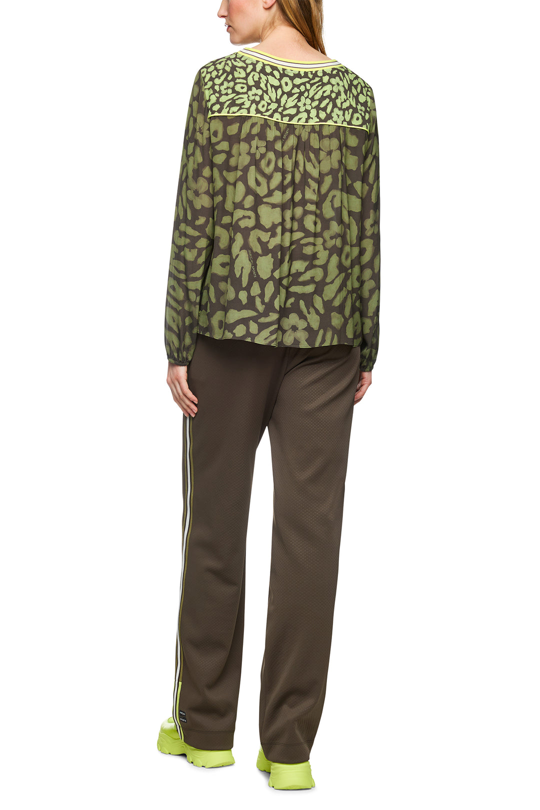 Marc Cain Sports ZS 51.03 W09 Olive Drab Relaxed Fit Top 595 - Olivia Grace Fashion