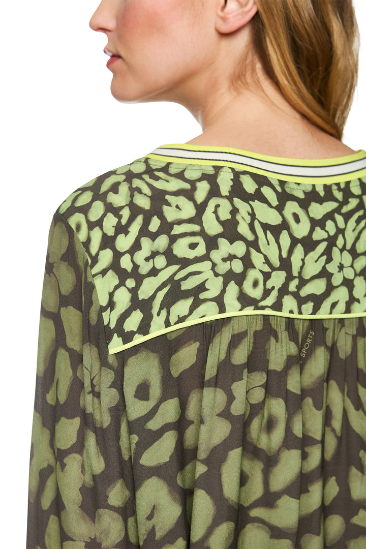 Marc Cain Sports ZS 51.03 W09 Olive Drab Relaxed Fit Top 595 - Olivia Grace Fashion