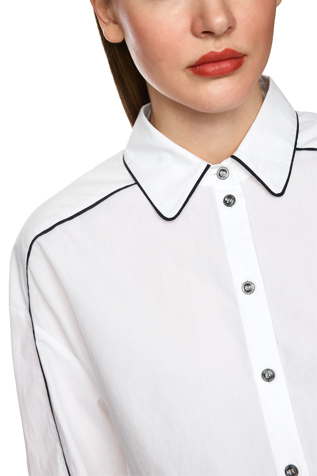 Marc Cain Sports ZS 51.08 W80 White Shirt 100 - Olivia Grace Fashion