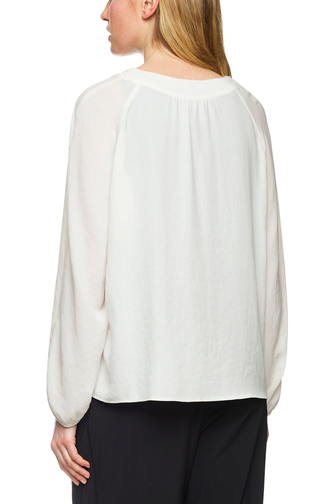 Marc Cain Sports ZS 51.10 W41 Off White V-Neck Top 110 - Olivia Grace Fashion