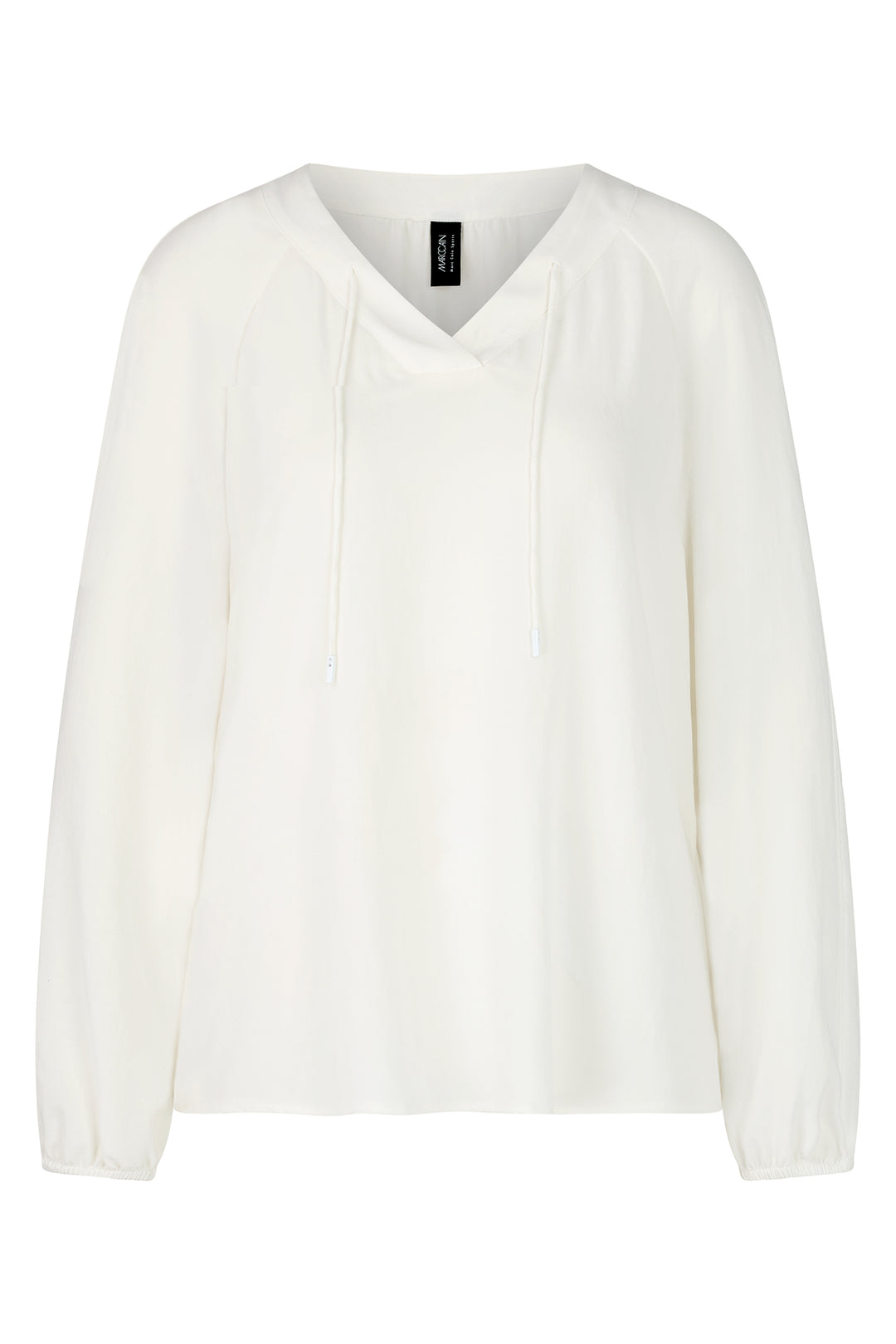 Marc Cain Sports ZS 51.10 W41 Off White V-Neck Top 110 - Olivia Grace Fashion