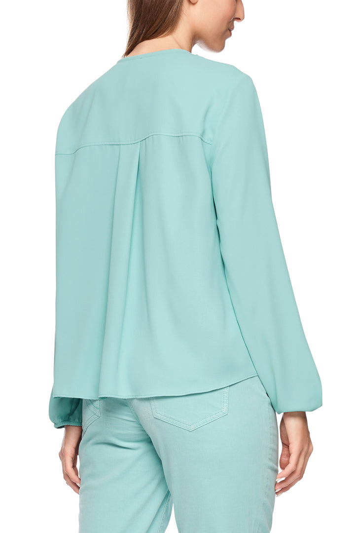 Marc Cain Sports ZS 51.15 W45 Soft Teal Tie-Neck Top 507