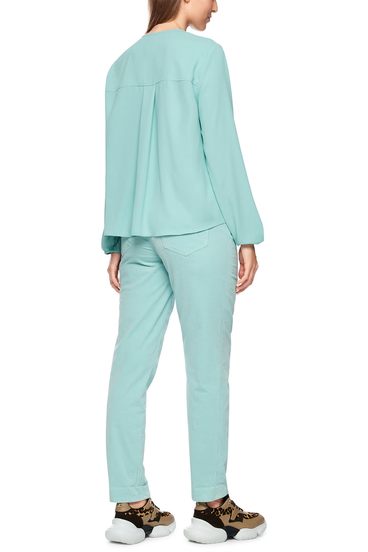 Marc Cain Sports ZS 51.15 W45 Soft Teal Tie-Neck Top 507