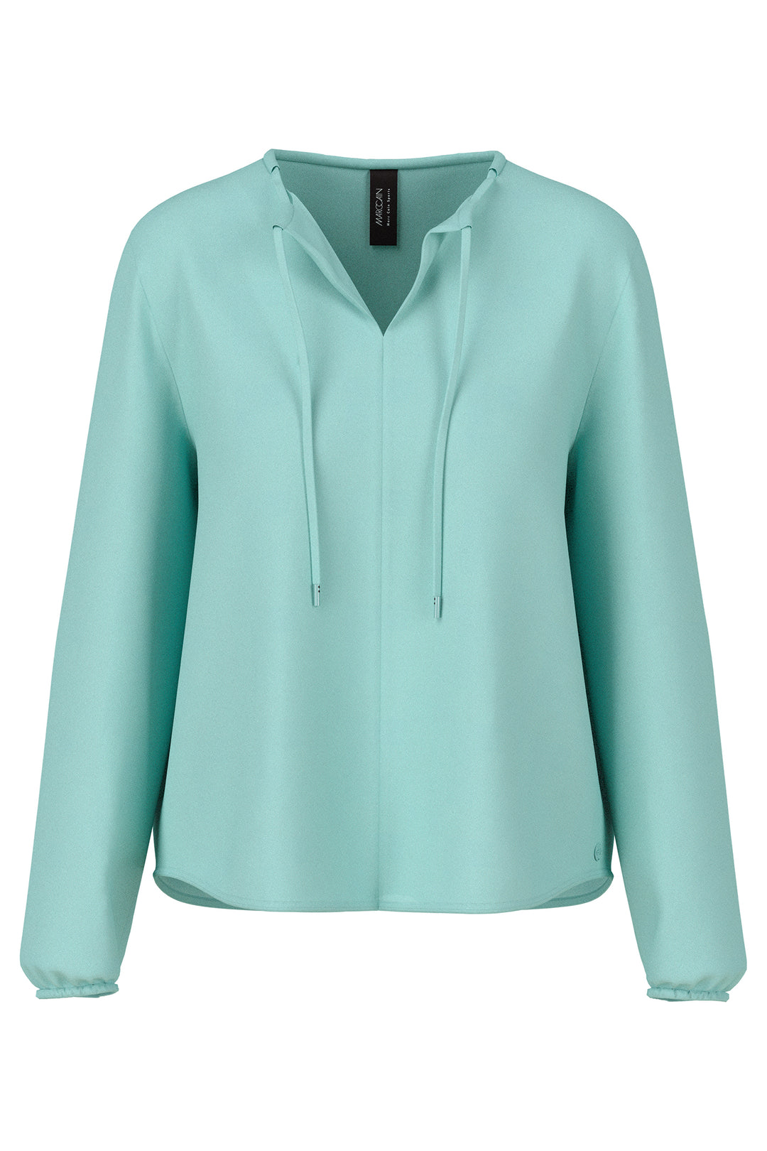 Marc Cain Sports ZS 51.15 W45 Soft Teal Tie-Neck Top 507