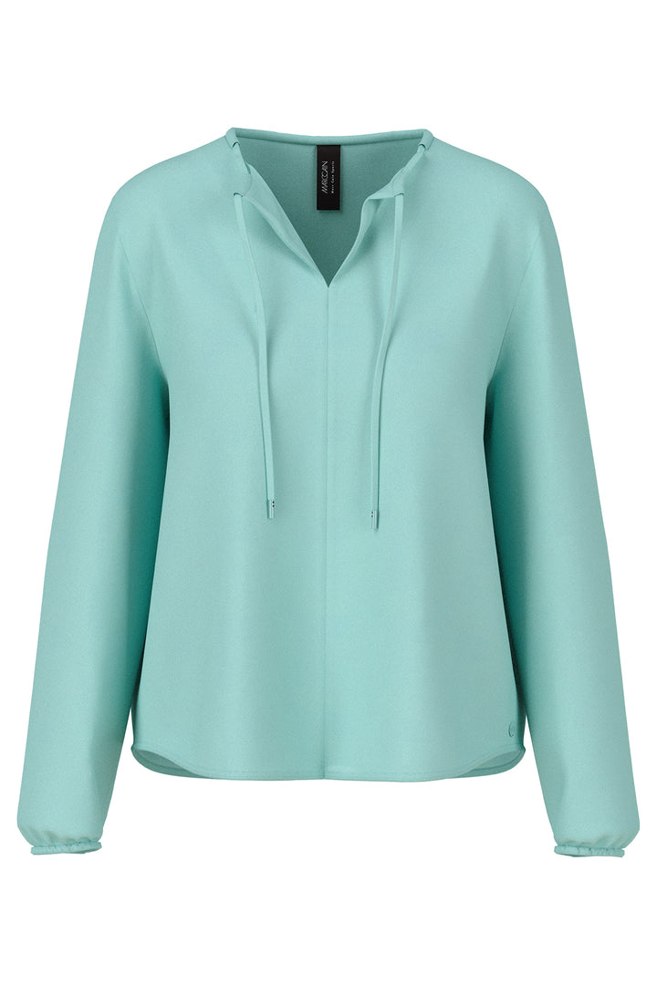 Marc Cain Sports ZS 51.15 W45 Soft Teal Tie-Neck Top 507