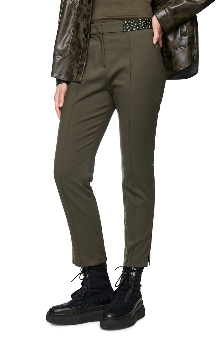 Marc Cain Sports ZS 81.12 W08 Olive Drab Slim Fit Trousers 595 - Olivia Grace Fashion