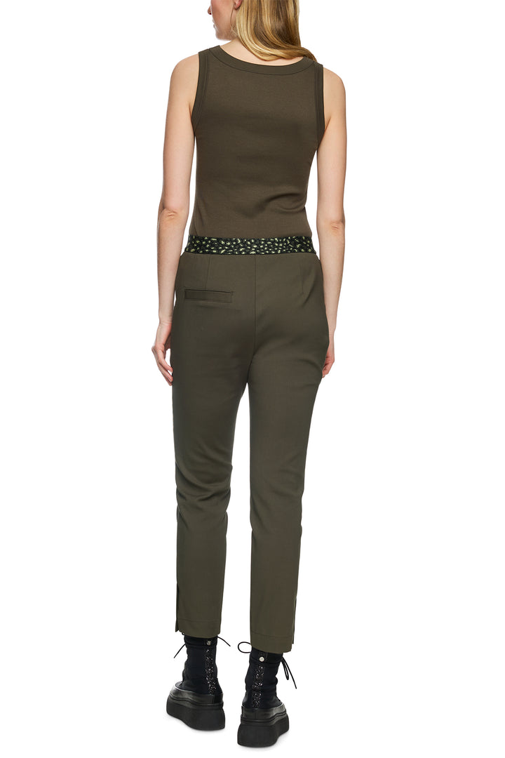 Marc Cain Sports ZS 81.12 W08 Olive Drab Slim Fit Trousers 595 - Olivia Grace Fashion