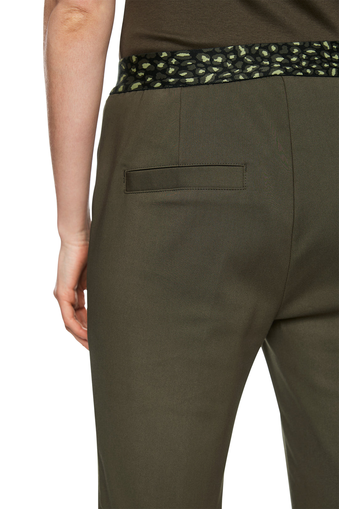 Marc Cain Sports ZS 81.12 W08 Olive Drab Slim Fit Trousers 595 - Olivia Grace Fashion