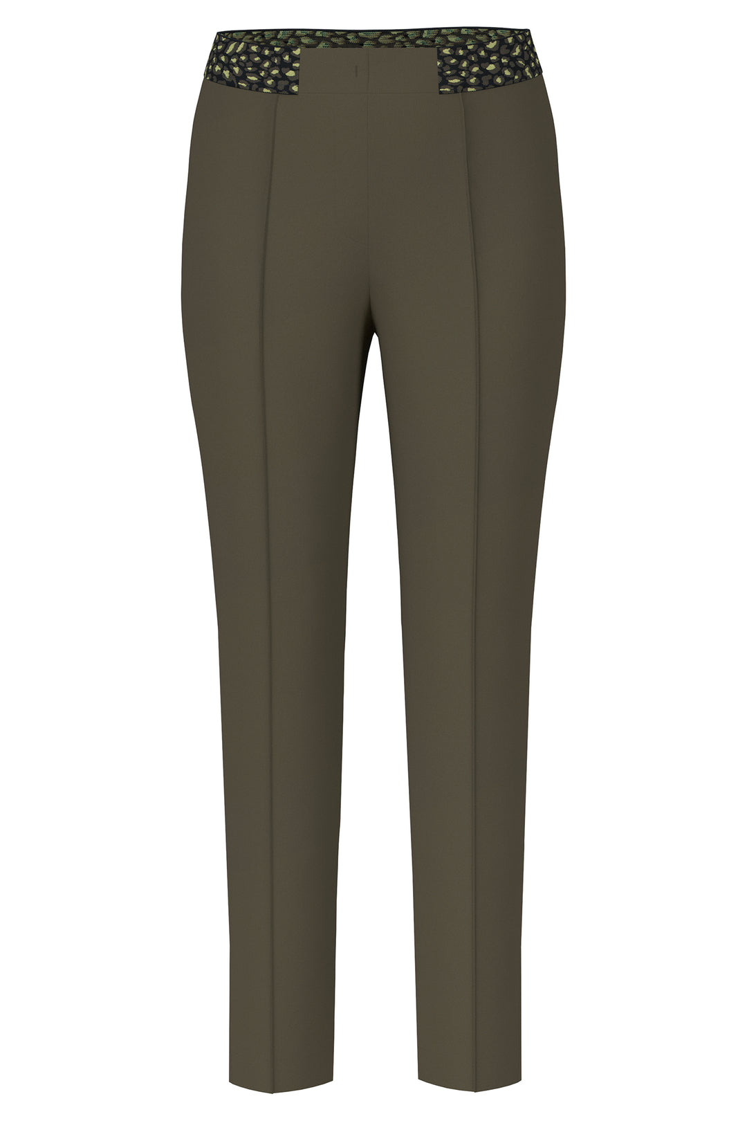 Marc Cain Sports ZS 81.12 W08 Olive Drab Slim Fit Trousers 595 - Olivia Grace Fashion