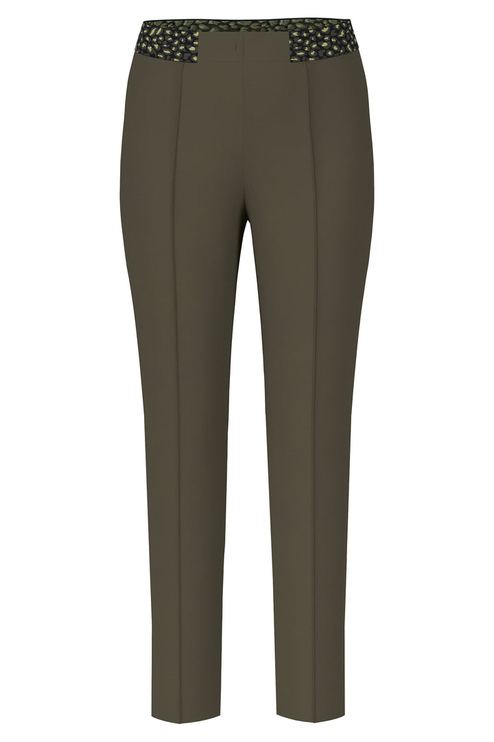 Marc Cain Sports ZS 81.12 W08 Olive Drab Slim Fit Trousers 595 - Olivia Grace Fashion