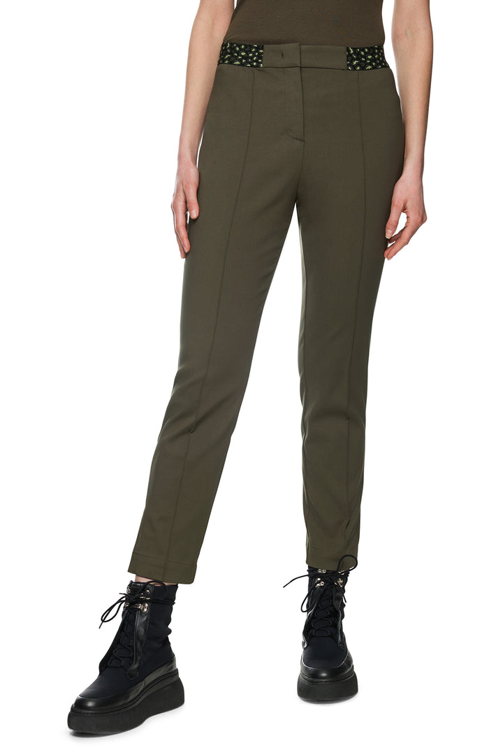 Marc Cain Sports ZS 81.12 W08 Olive Drab Slim Fit Trousers 595 - Olivia Grace Fashion