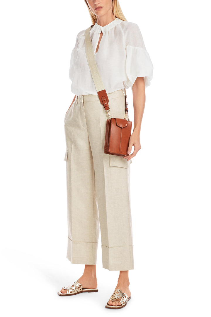 Marc Cain YC 81.68 W42 607 Deep Stone Wukari High Waist Trousers - Olivia Grace Fashion