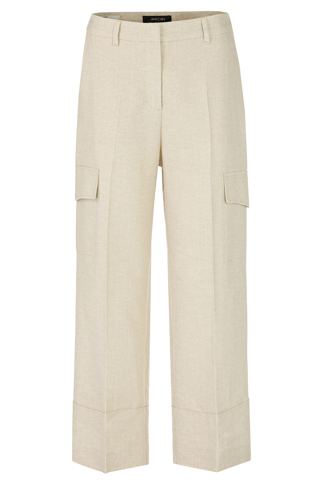Marc Cain YC 81.68 W42 607 Deep Stone Wukari High Waist Trousers - Olivia Grace Fashion