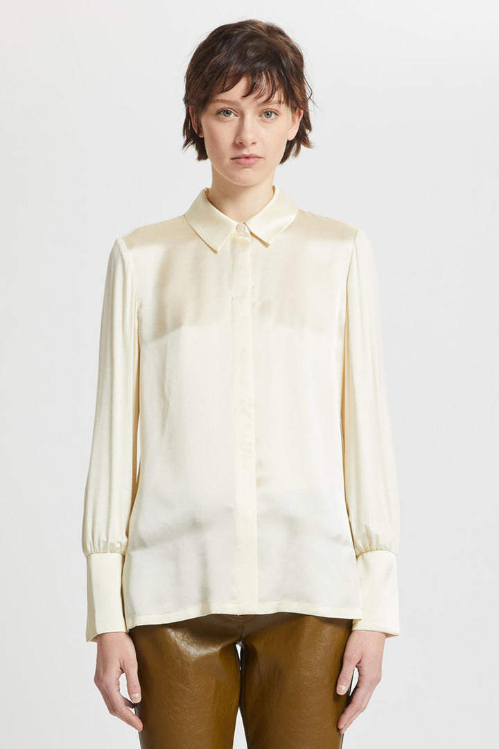 Marella Antico 2331161038200 Vanilla Cream Shirt - Olivia Grace Fashion