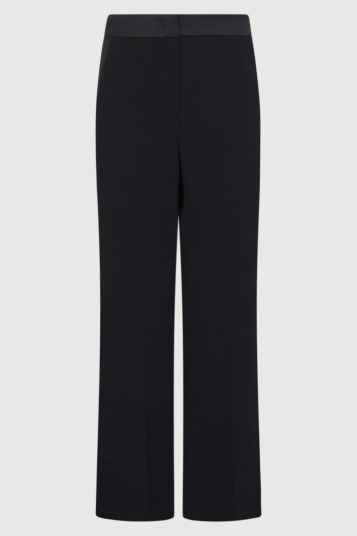 Marella Belair 2413131063200 Black Crepe Kick Flare Trousers - Olivia Grace Fashion