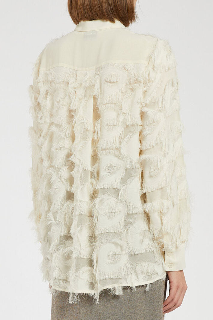 Marella Douglas Shirt Vanilla Cream 2423116022200 - Olivia Grace Fashion