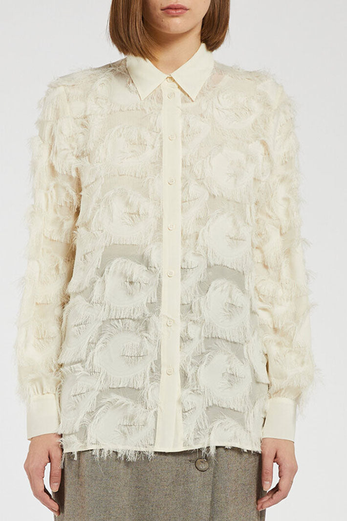 Marella Douglas Shirt Vanilla Cream 2423116022200 - Olivia Grace Fashion