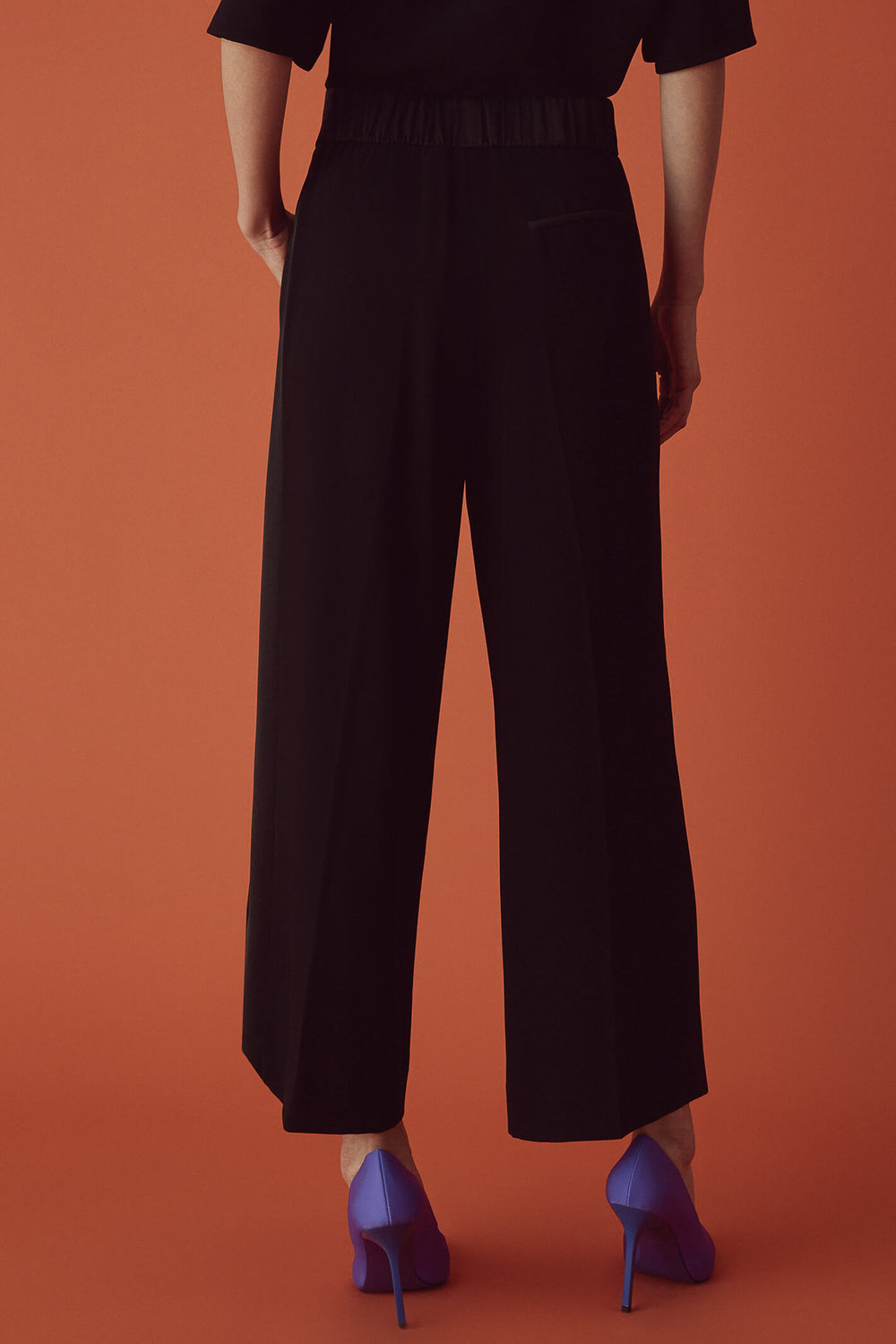 Marella Grace 23313603332 Black Art 365 Cropped Trousers - Olivia Grace Fashion