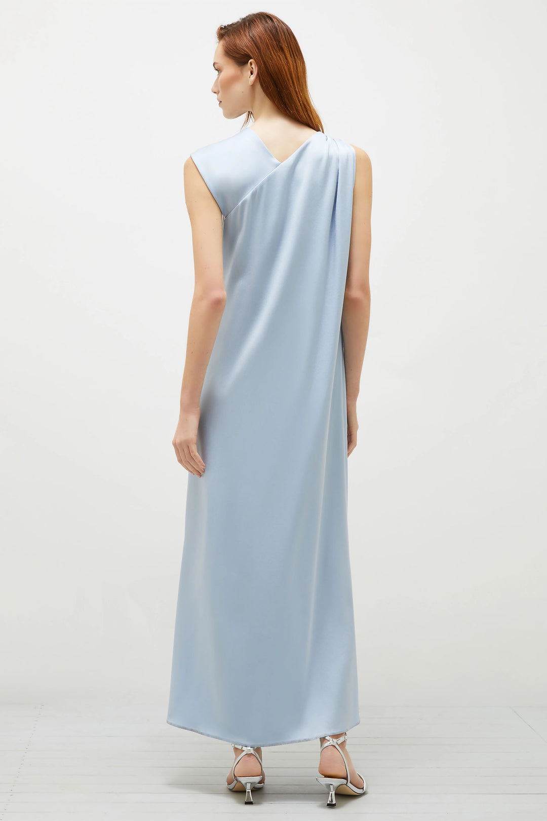 Marella Graffa Light Blue Belted Dress 2513221012200  - Olivia Grace Fashion