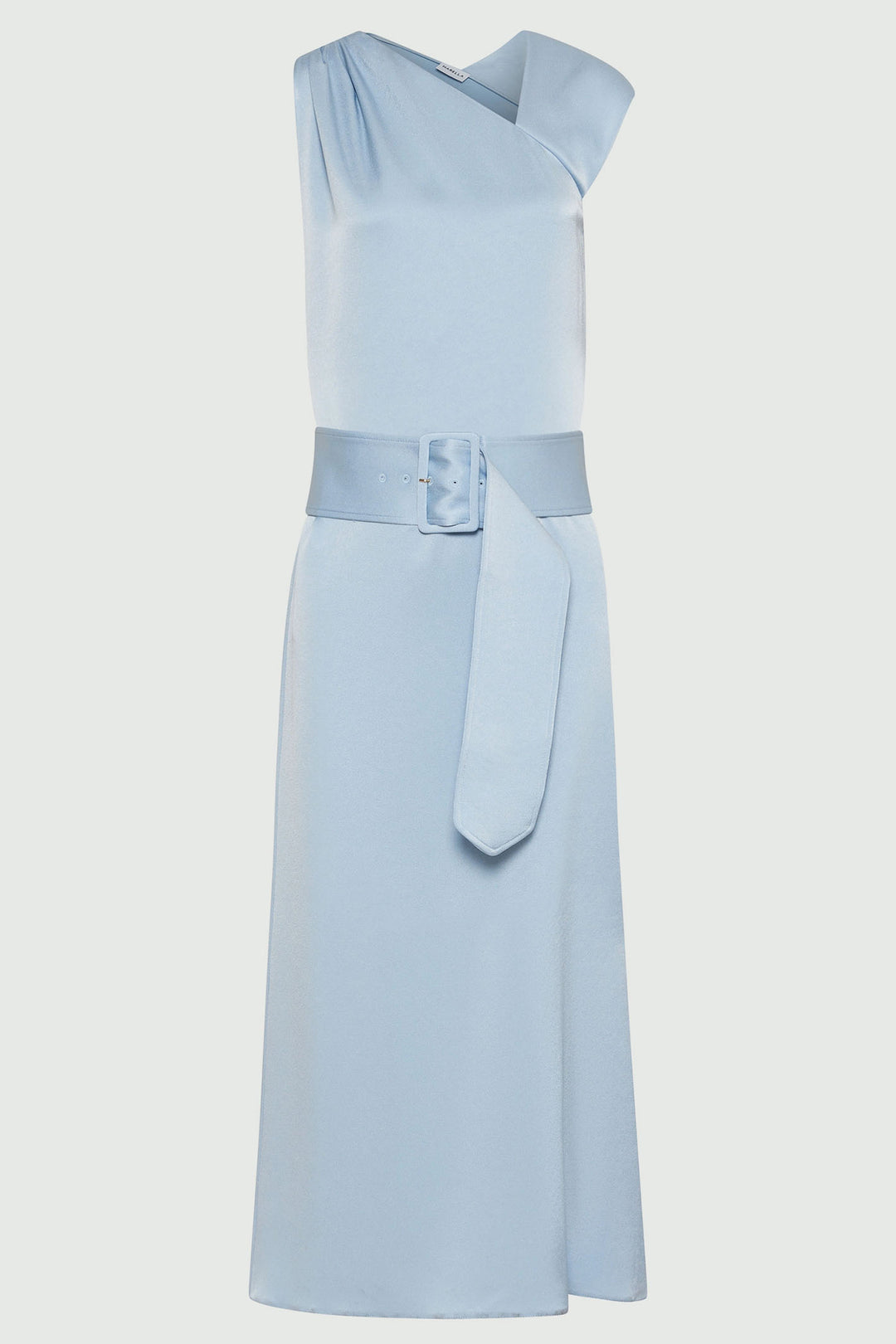 Marella Graffa Light Blue Belted Dress 2513221012200  - Olivia Grace Fashion