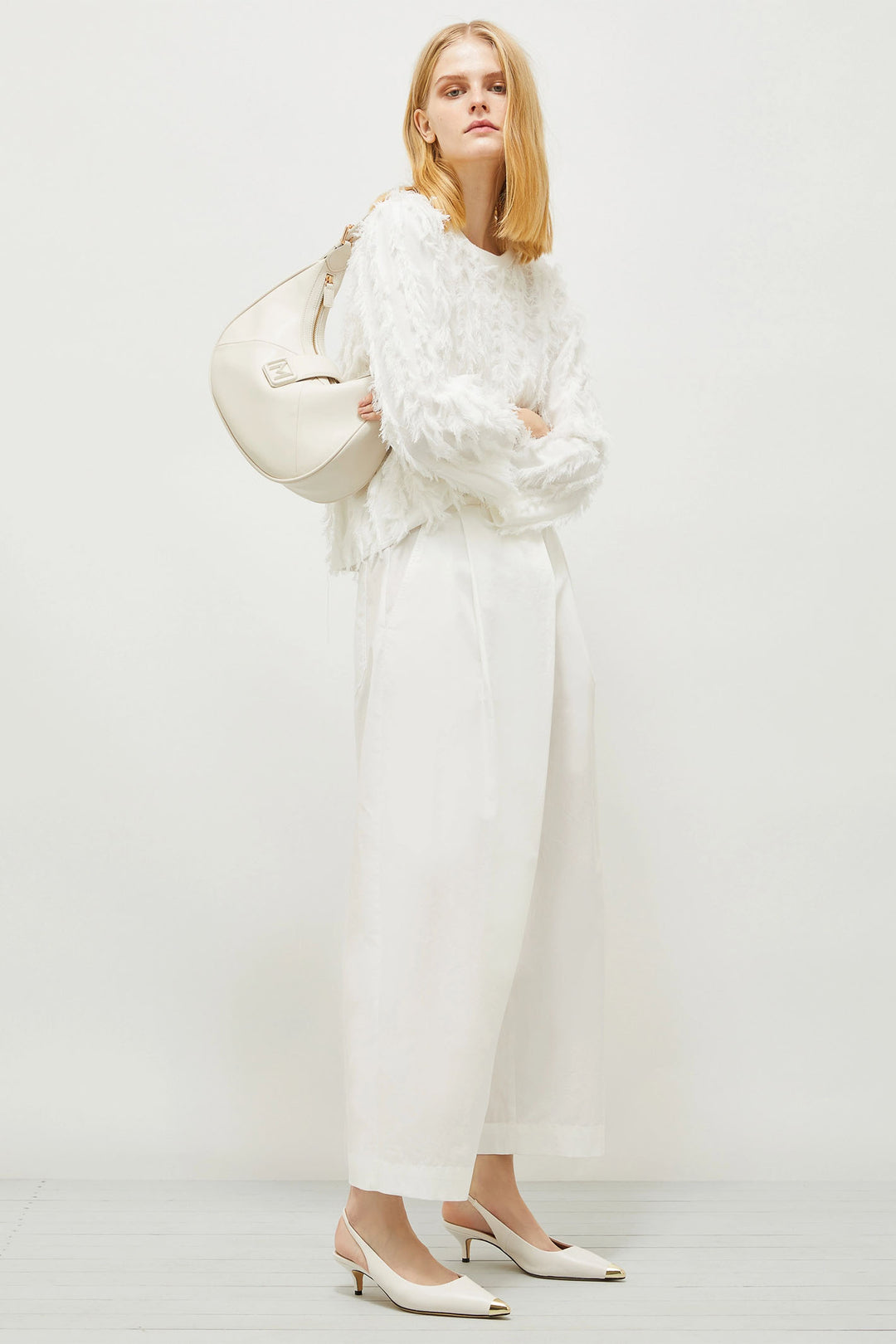 Marella Jumper Dida Optical White 2513361164200 001 - Olivia Grace Fashion