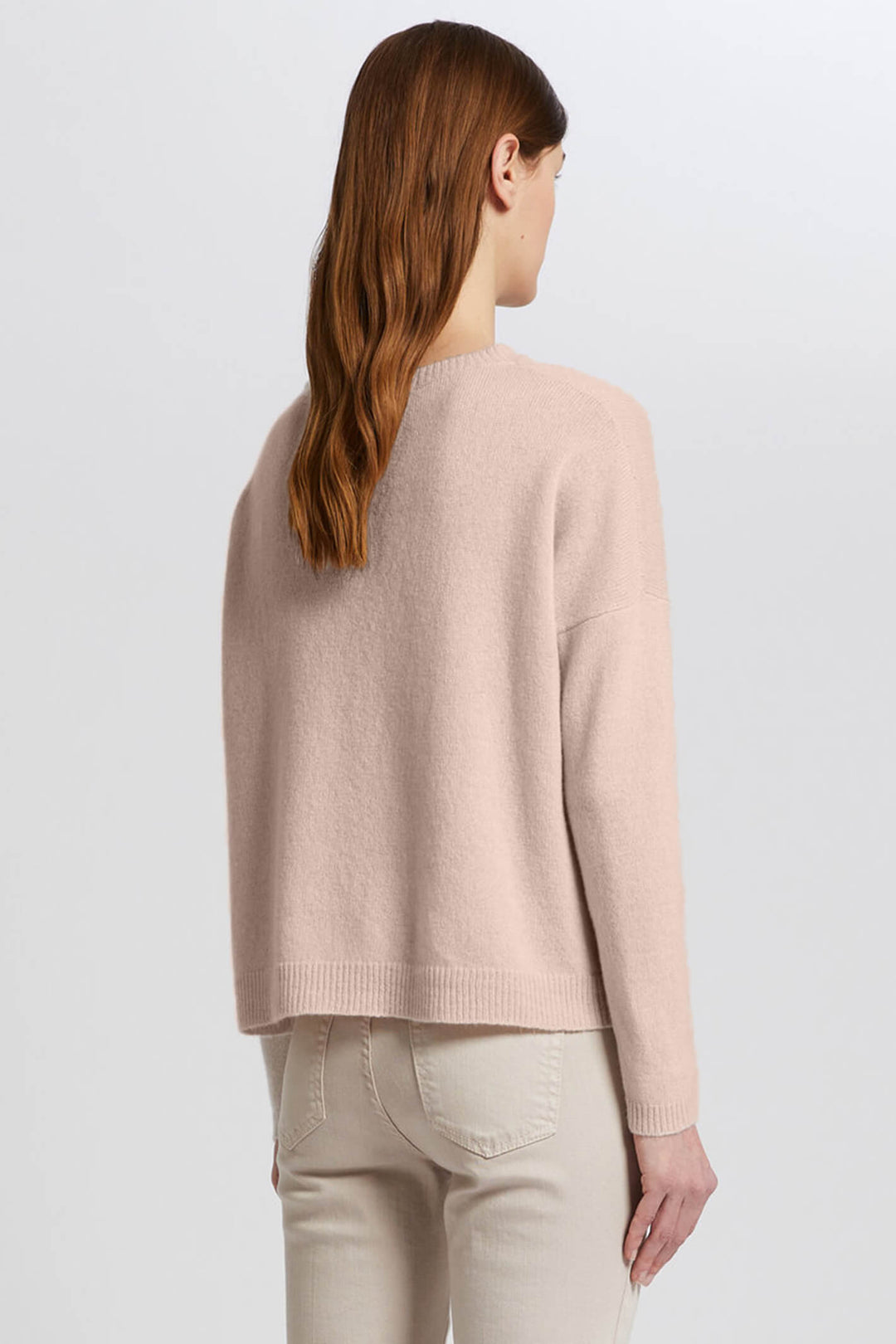 Marella Patrik 2333663039200 Nude Pink Cashmere Mix Jumper - Olivia Grace Fashion