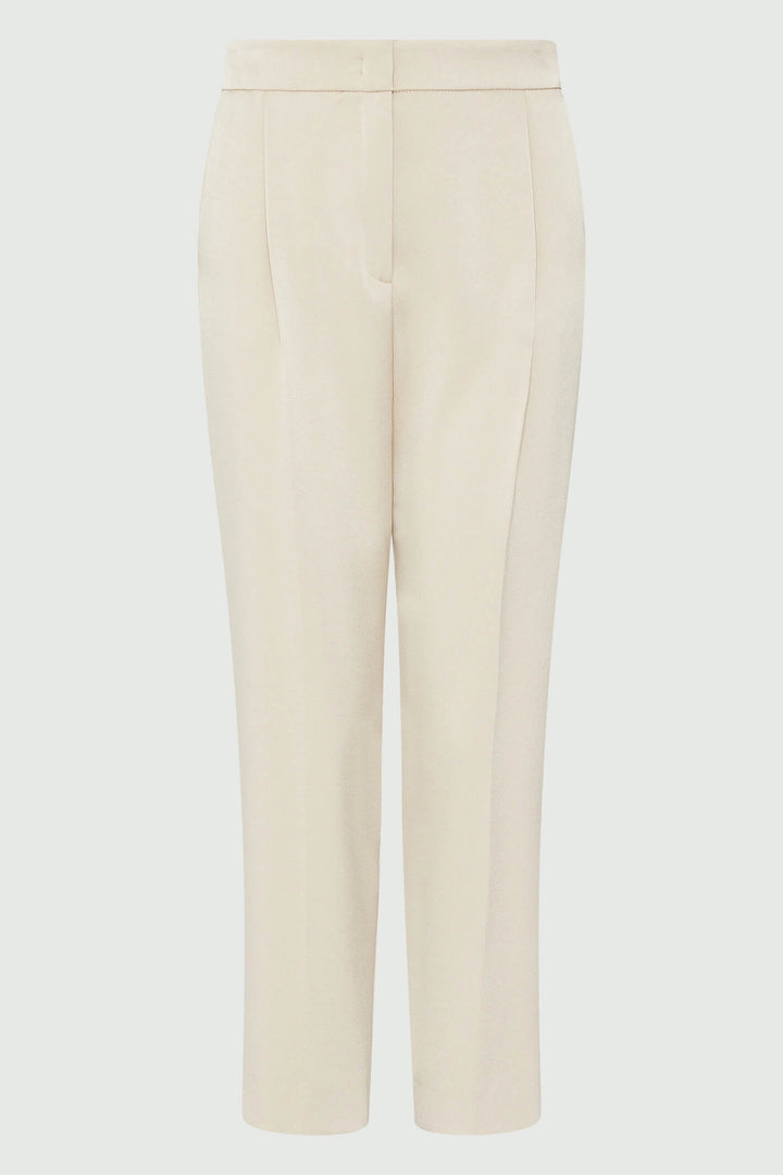 Marella Perla 2331360838200 Natural Beige Satin Trousers - Olivia Grace Fashion