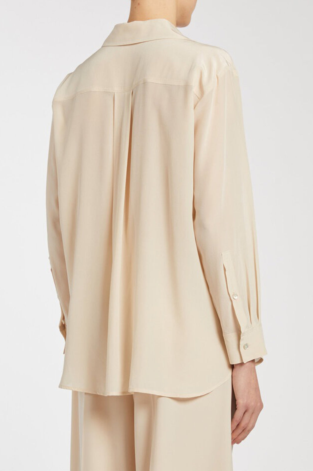 Marella Siro Cream Silk Blouse 2523116045200 001 - Olivia Grace Fashion