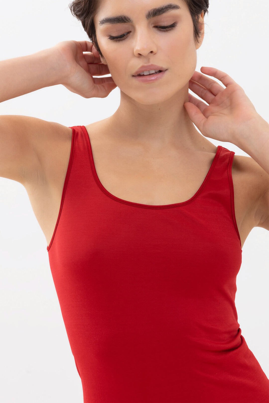 Mey 55204 Red Vest Top Colour 410 - Olivia Grace Fashion