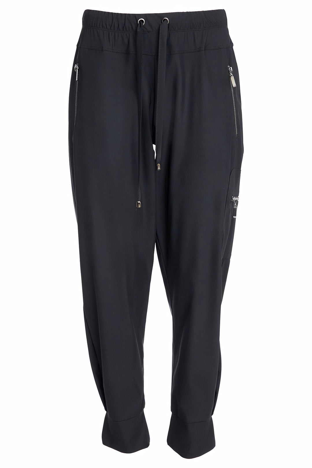 Naya NAW25102 Black Cuff Trousers Wth Zip Detail