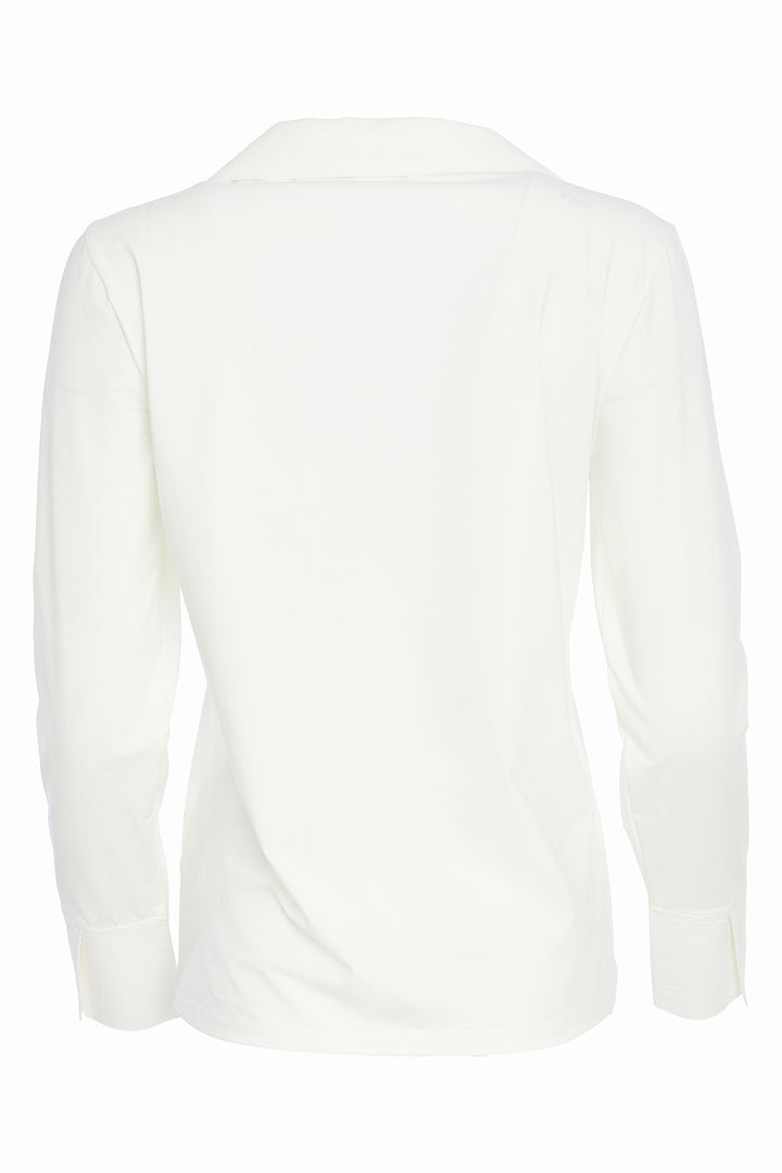 White long-sleeve shirt on a white background