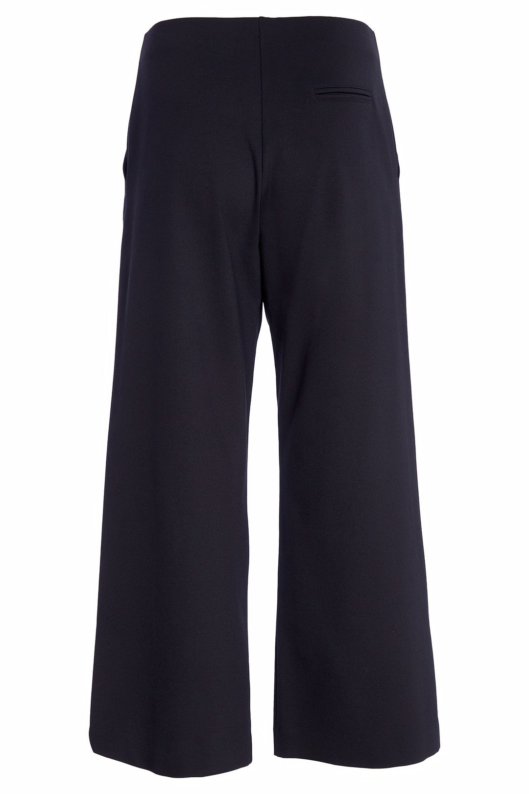 Black wide-leg pants on a white background