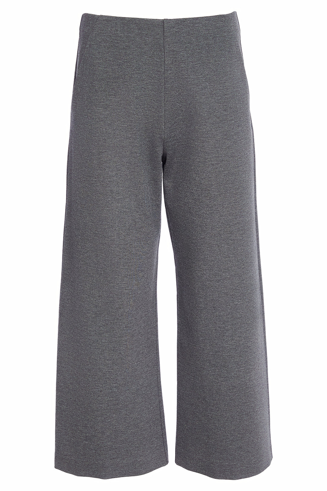 Gray wide-leg pants on a white background
