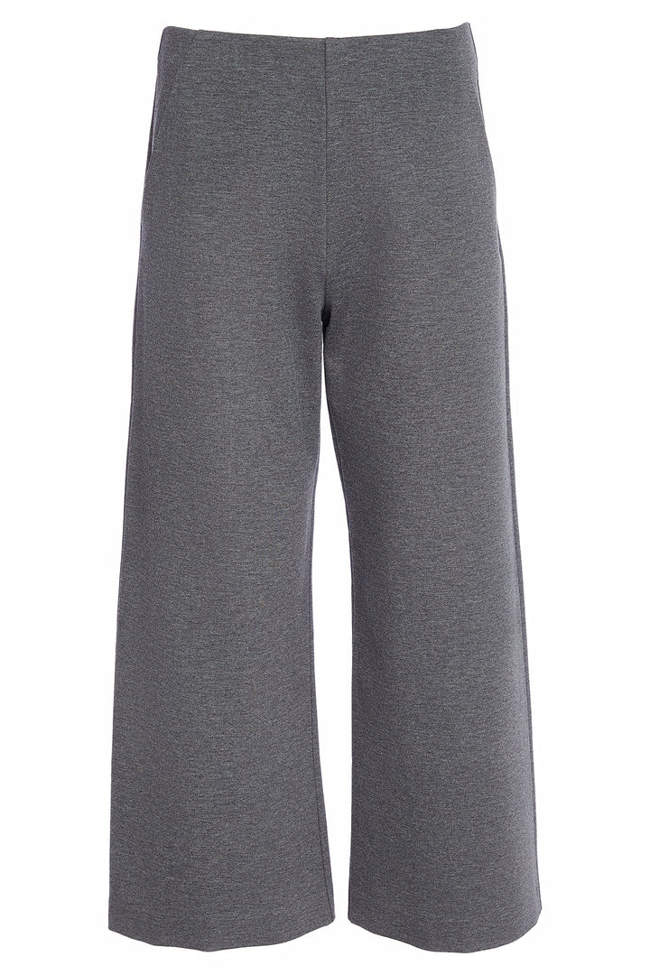 Gray wide-leg pants on a white background