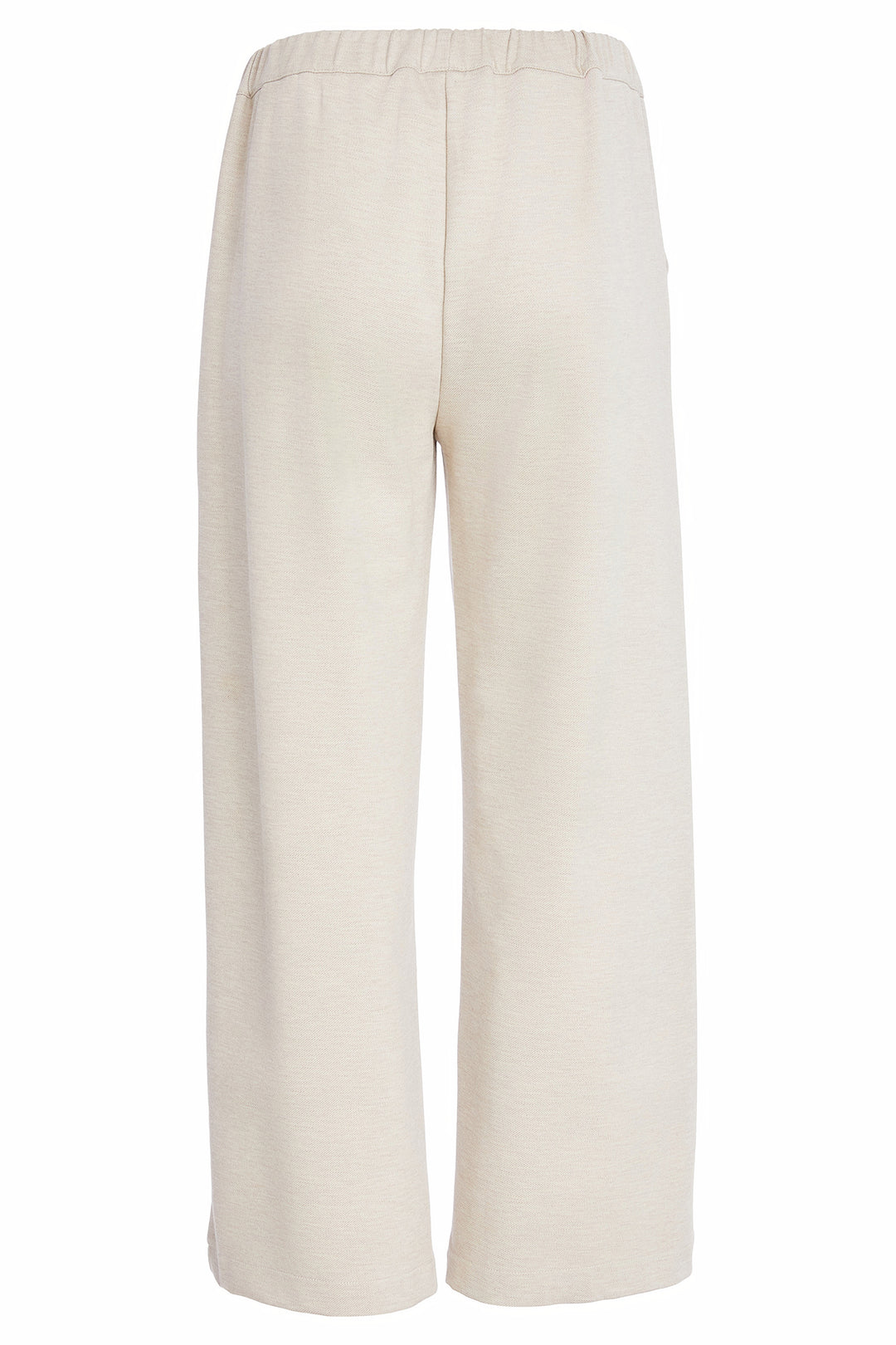 Beige wide-leg pants on a white background