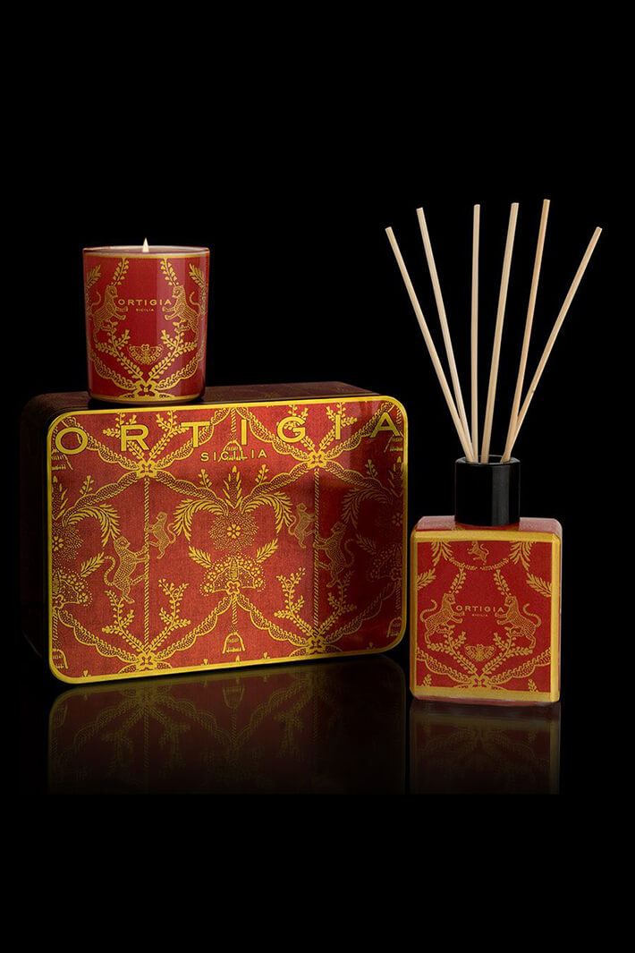 Ortigia Sicilia Red Candle & Diffuser Set - Olivia Grace Fashion