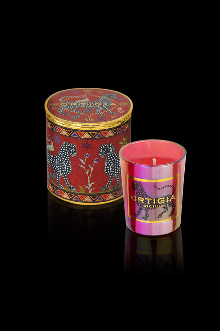 Ortigia Sicilia Small Candle Palo Santo Rosso - Olivia Grace Fashion