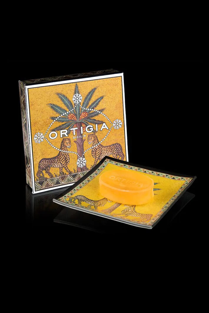 Ortigia Sicilia Zagara Glass Plate and Soap - Olivia Grace Fashion