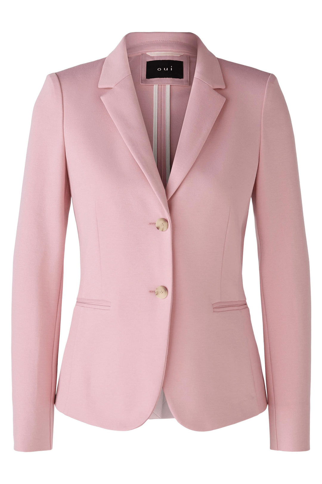 Oui 79237 Rose Pink Two Button Blazer Jacket - Olivia Grace Fashion