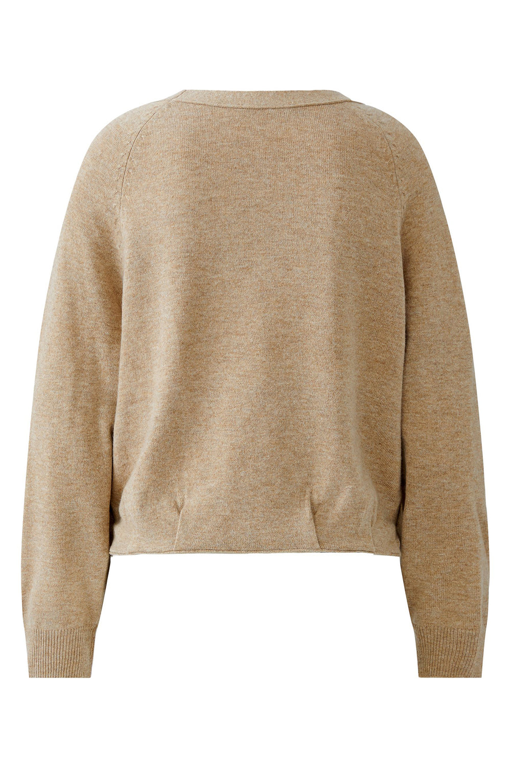Beige sweater on a white background