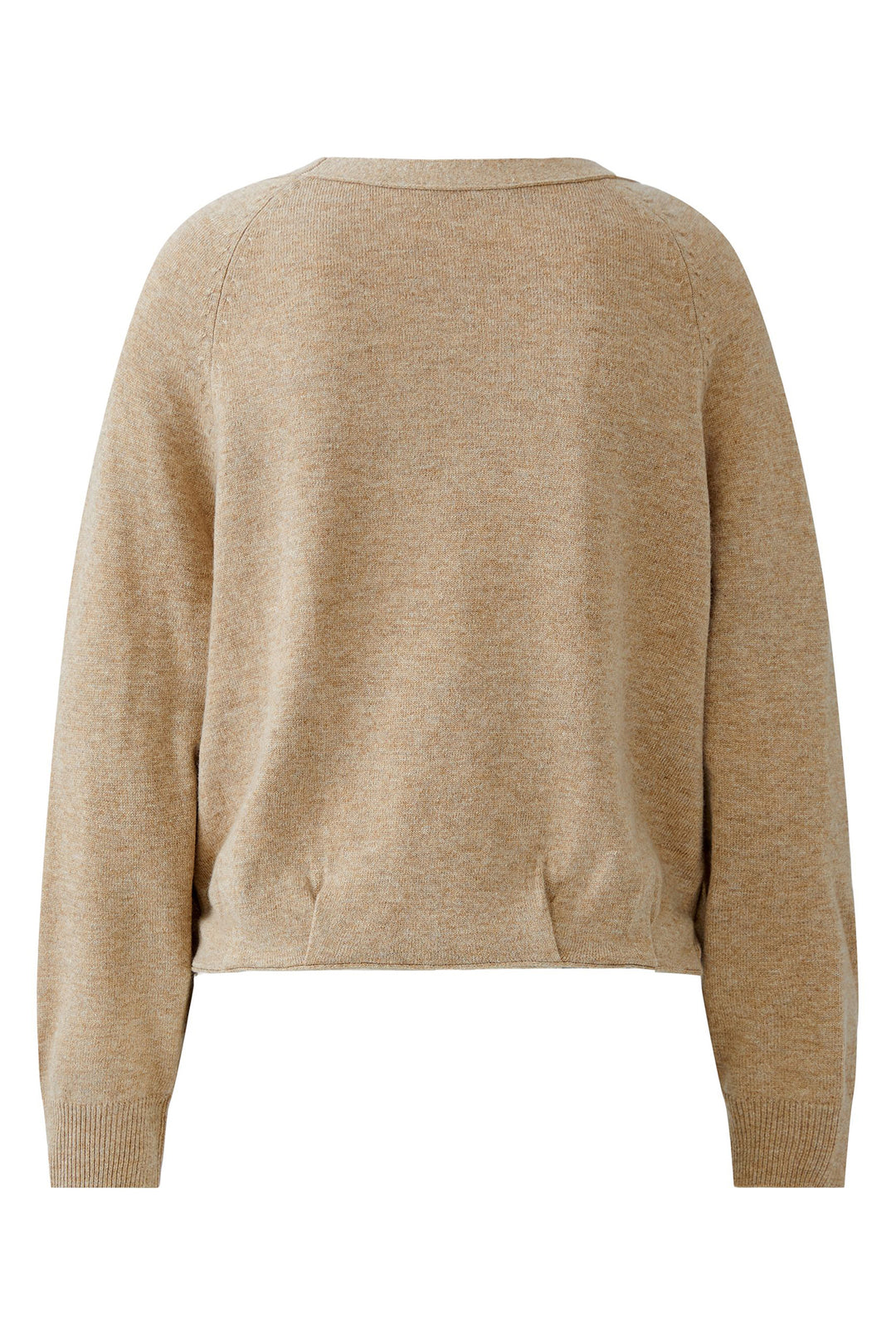 Beige sweater on a white background