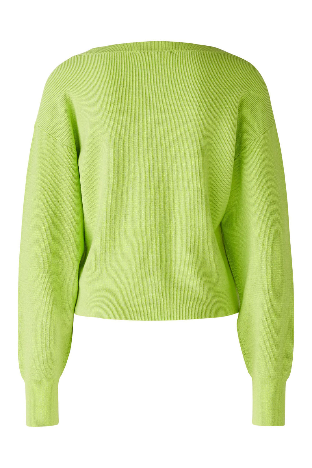 Oui 86645 Tender Shoots Green Knot Front Jumper - Olivia Grace Fashion