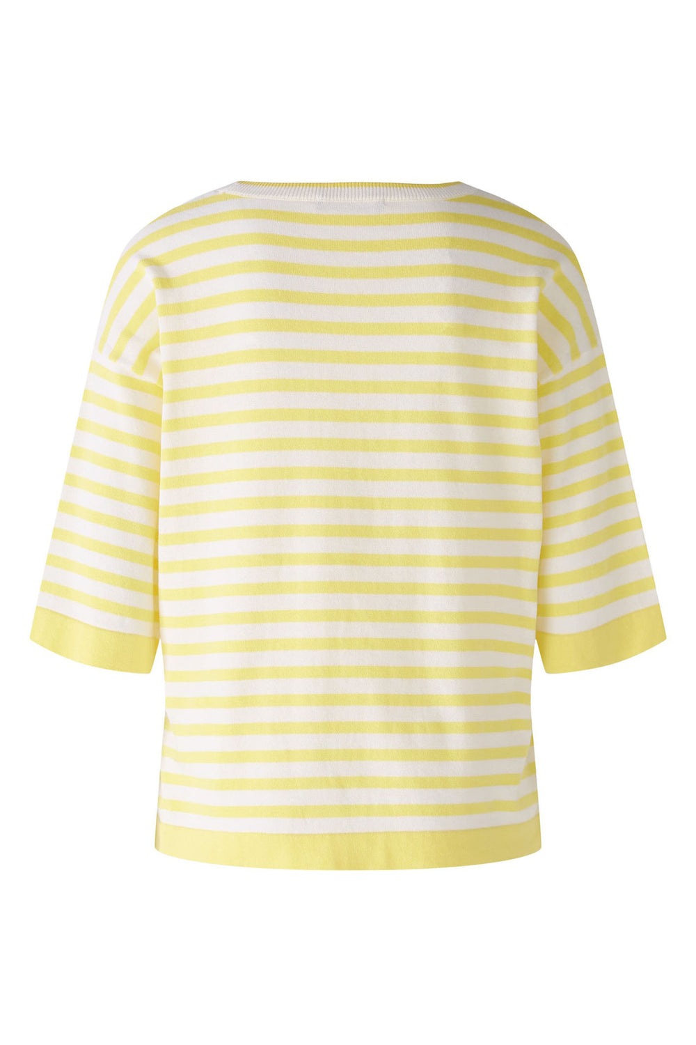 Oui 87474 Yellow White Stripe Sequin Lemon Jumper - Olivia Grace Fashion